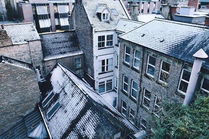 london street in winter